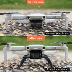 Owoda Train datterrissage pour DJI Mini 2 SE, Jambe datterrissage Pliable Élévateurs Extension Jambes dextension Disposit