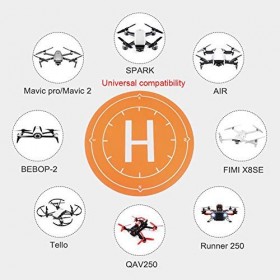Supfoto Tapis datterrissage universel pliable pour drone DJI Avata/Mini 3 Pro/Mavic Mini/Mavic Air 2/Mavic Pro/Mavic 2/Mavic