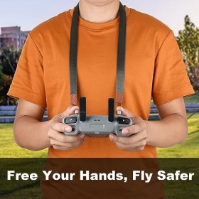 SIWUXE Sangle de Cou pour Manette DJI RC/RC 2/ RC Pro, Bandoulière en pour Compatible avec DJI/Air 3/ Mini 3 Pro/Mini 3 Mavic