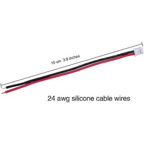 YUNIQUE France 20 Paires 2.0mm JST 2 Broches Micro Electric Plug Connector Mâle et Femelle avec Fil 80mm