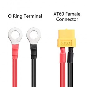 YUNIQUE France XT60 A Câble de Terminal de Joint torique, XT60 Câble de connecteur torique mâle A O, avec Fil de Silicium 1 M