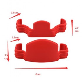 2 Pi¨¨Ces RC Drone Porte-h¨¦lice Sangle Sup¨¦Rieure Inf¨¦Rieure Protection ABS Rouge pour DJI Mini 3 Pro,Autres Accessoires