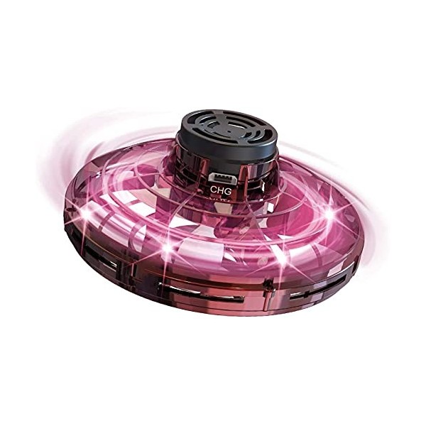 FLYNOVA Mini Drone Flying Toy UFO Drone Helicopter Flying Spinner pour Enfants ou Adultes, Mini Motion Aircraft avec 360 ° Ro