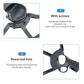 RUIZHI Housse de Protection Dhélice, 360 °Garde Dhélices Protection Accessoires de Train Datterrissage Accessoire de Drone