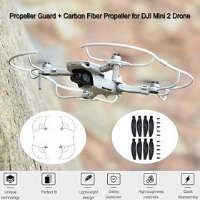 iEago RC Mini 2 Protection Kit: Demi-paquet Garde dhélice Protection dhélice à Démontage Rapide + Hélice en Fibre de Carbon