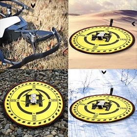 Owoda 70CM Aire Datterrissage pour Drones avec LED Light pour DJI Mini 4 Pro/Air 3/ Mavic 3 Pro/Mini 3 Pro/Mini 2/ Mini 2 S