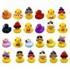 Calendrier de lAvent pour Les Tout-Petits, Calendrier de lAvent de Noël Pop avec 24 adorables Canards en Caoutchouc, Jouet 