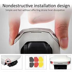 Phare de Nuit pour DJI Mavic Mini 2 / Mavic Mini UAV, ABS Drone Head Eye Light Clignotant Avertissement Lumière Drone Accesso