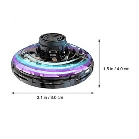 Alipis Jouet volant gyroscope avec lumière LED forme de drone Goscyrope volant jouet ovfo intérieur et cadeau de jouet intera