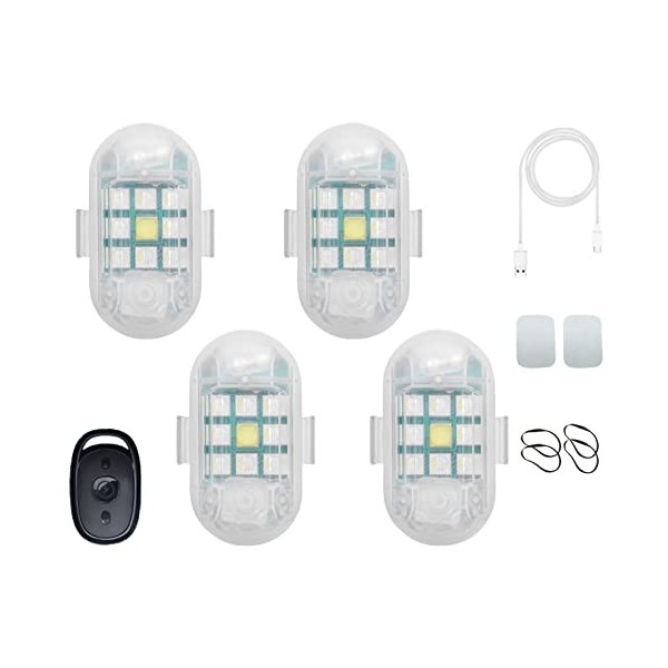 Lumières stroboscopiques pour avions à LED, 7 Couleurs Lumière  Stroboscopique de Drone Night Warning Lights et Chargement USB