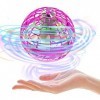 Wepai Flying Spinner Boule Volante Jouet,Mini Drone Enfant, 360° Hover Ball with LED Lights Magic Flying Ball, Indoor and Out