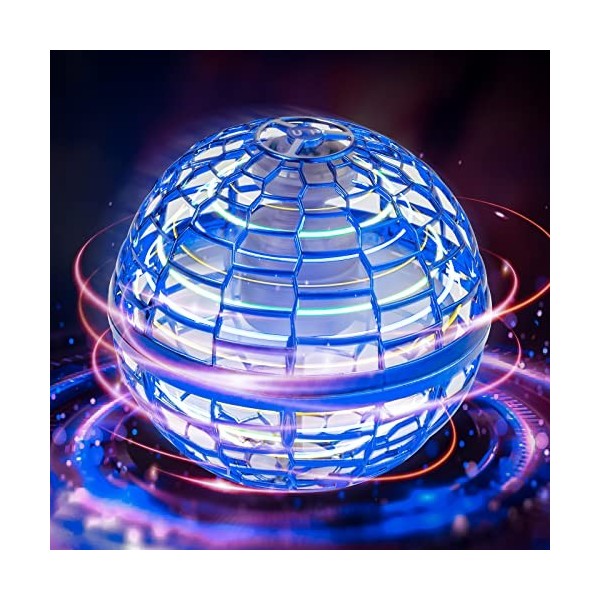 Flying Spinner Boule Volante Lumineuse，Flying Ball Hover Ball，Fly Spinner  Magique Mini Drone Enfant，Cadeau Noel Jouet Garcon