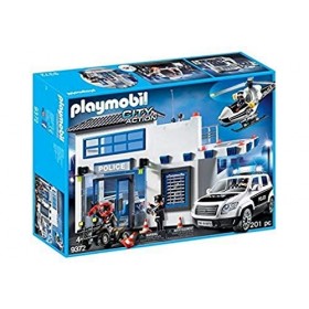 Playmobil 9372 Poste De Police Et Véhicules