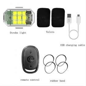 Strobe Drone Lights, 7 couleurs Led Aircraft Strobe Lights, recharge USB Mini-Drone Flash Lights, Drone Strobe étanche Drone 