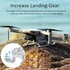 Vbestlife Drone LED Landing Gear, Léger Pliable LED Landing Gear Extender avec Veilleuse pour DJI Mini/Mini 2 Drone - Gris