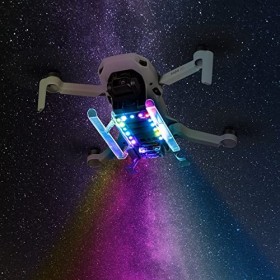 Cadre datterrissage coloré pour DJI Mini 2/Mavic Mini/Mini SE - Châssis Pliable avec lumières LED Flash Drone Accessoires La