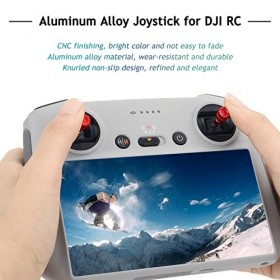 iEago RC Mini 3 Pro Alliage Daluminium Joystick + Protection de Joystick, Thumb Rocker Stick Support pour DJI Mini 3 Pro/Min