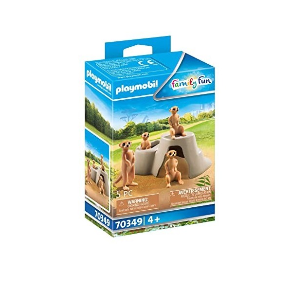 Playmobil Suricates et Rocher Multicolor 70349