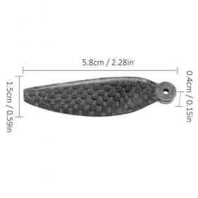 Dilwe Lame dhélice de Drone, Lame dhélice légère en Fibre de Carbone Durable Compatible avec DJI Mavic Mini 2 pièces Access