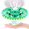 OBEST Mini UFO Drone Enfant,Flying Ball Lumineuse,Boule Volante Infrarouge Induction,Contrôle gestuel,Jouet Garcon 6 Ans,vert