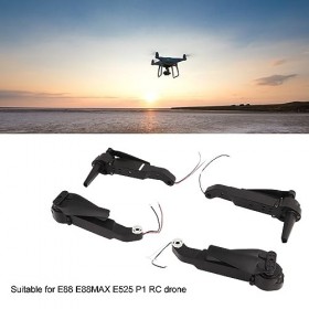 Keenso Bras Daxe de Quadrirotor RC avec Hélice de Moteur, Pièces de Rechange de Cadre de Drone de Course en ABS Léger et en 