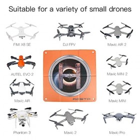 Fututech 45 cm Carré Aire datterrissage Étanche Pliable Utilisation Double Face pour DJI FPV Air 2s Mavic Air2 Mavic Mini2 M