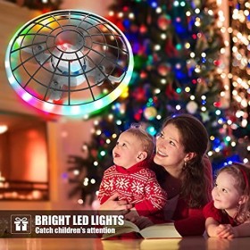 HASAKEE Jouets Cadeaux pour Enfants,Q7 Mini Drone Enfant,Helicoptere Telecommande avec Lumières et 3 Batteries,RC Quadricoptè