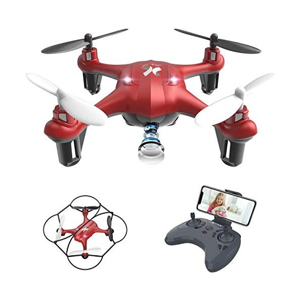 ATOYX AT-96 Drone avec Caméra HD FPV Drone Enfant WiFi Hélicoptère Télécommande avec Mode sans Tête, Maintien dAltitude, 360