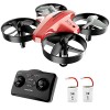 Mini drone, drone RC pour enfants Flips 3D et mode sans tête Facile pour les débutants Quadricoptère de poche portable avec 2