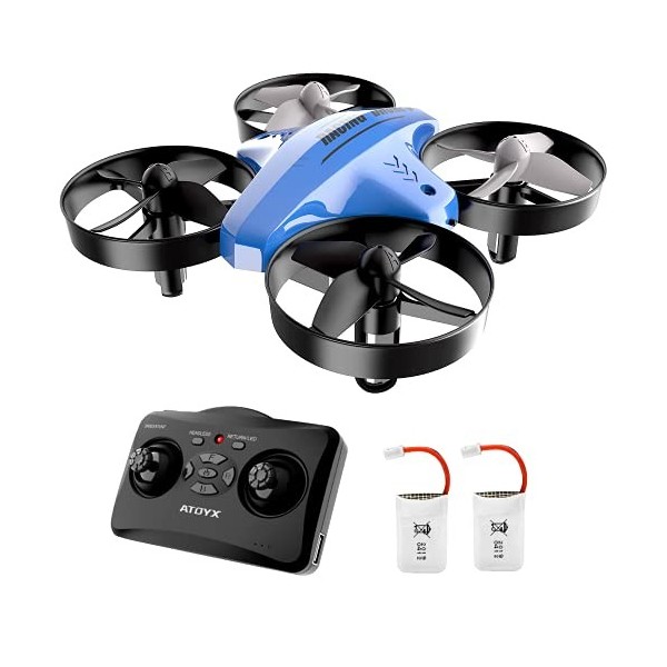 Mini drone, drone RC pour enfants Flips 3D et mode sans tête Facile pour les débutants Quadricoptère de poche portable avec 2