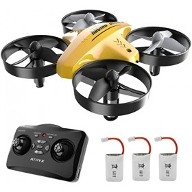ATOYX Drone Enfant dintérieur Hélicoptère Télécommandé Quadcopter Mini Drones pour Enfants avec Mode sans Tête Avion Mini av