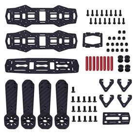 RiToEasysports Accessoire de Drone, Kit de Cadre de Drone 2Types 250MM Kit de Cadre davion Quadcopter FPV pour QAV250 Fibre