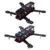 Kit de Cadre de Drone avec vis, 2 Types 250MM Quadcopter FPV Kit de Cadre de Drone davion pour QAV250 Fibre de Carbone 