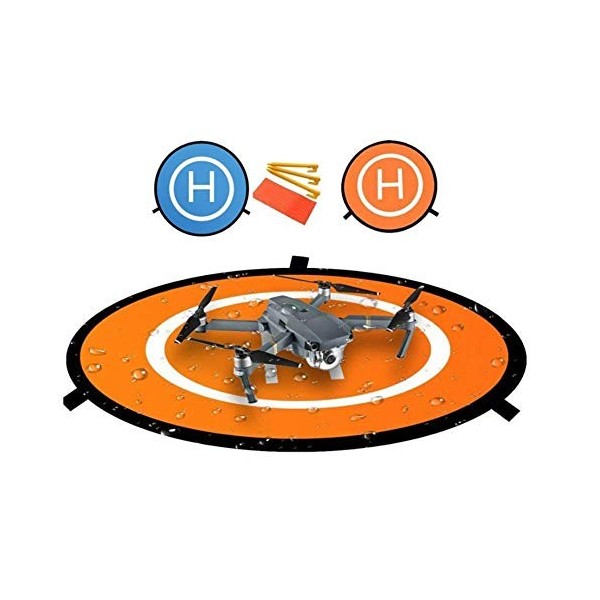 MotuTech Landing Pad Tapis datterrissage Aire Pliable Double Face pour DJI FPV Mavic Mini 2/1 Air 2/1 Pro Mavic 2 Pro Zoom S