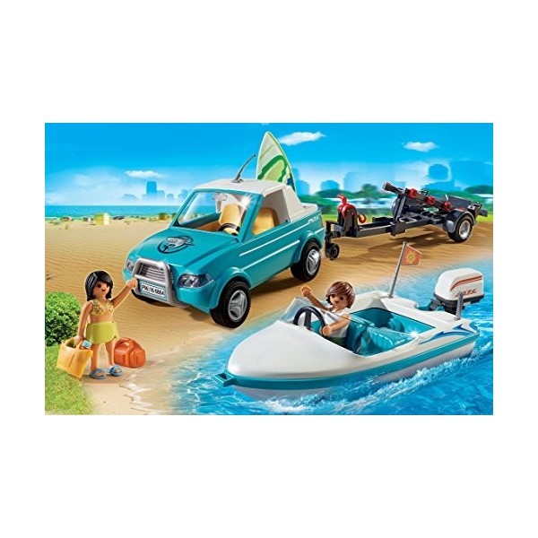 Playmobil - 6864 Voiture avec bateau et moteur submersible