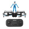 Shipenophy Drone pour photographie aérienne haute définition Quadcopter pour débutants et enfants rouge 