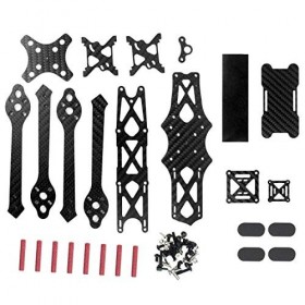 QWinOut Martian V 12,7 cm FPV Kit cadre de drone avec empattement de 215 mm et bras en fibre de carbone pour drone de course 