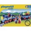 Playmobil 6880 Train étoilé avec passagers et Rails Multicolore