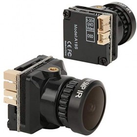 VGEBY Caméra Haute Définition, 1080P 2.3MM Objectif OSD Fit pour FPV Quadcopter Drone Noir Modèle Avion Accessoires