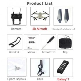 GPS Drone RC Quadcopter Drone avec caméra HD pour adultes 4K FPV Remote commande sans tête pour lentraînement Batterie Plati