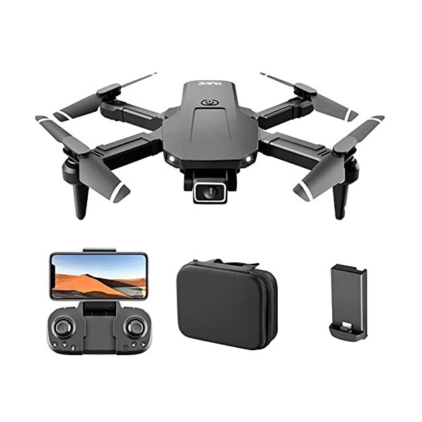 Daoco Drone S68 RC avec caméra 4K WiFi FPV Drone Mini Quadricoptère Pliant Jouet pour Enfants avec Contrôle du Capteur de Gra