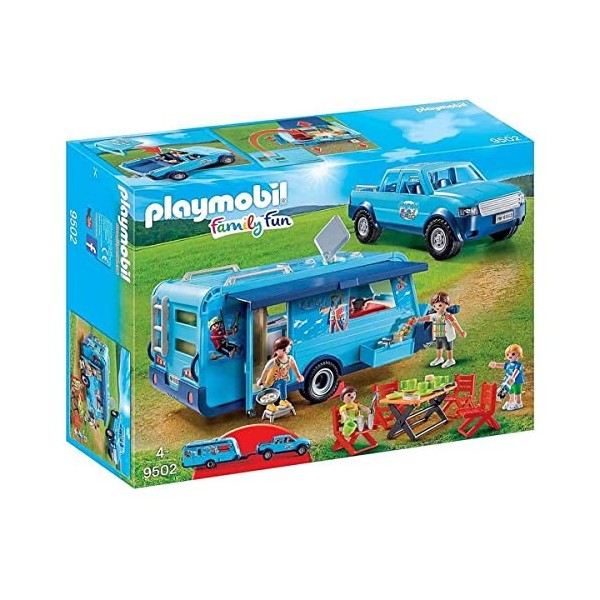 Playmobil - 9502 - Fun Park Pick up et Caravane