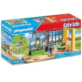 Playmobil City Life 71331 Classe éducative sur lécologie, activités de Sensibilisation au Recyclage et aux énergies renouvel