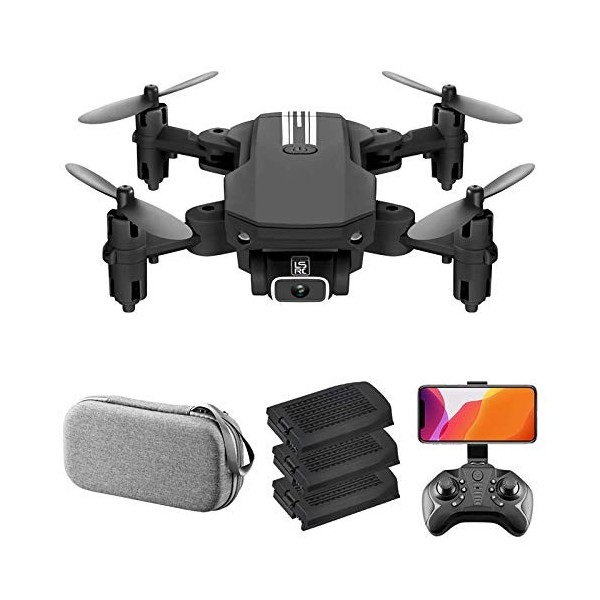 Drone RC,HUIOP LS-MIN Mini Drone avec caméra 4K RC 13 minutes Temps de vol 360 ° Flip Geste Photo Vidéo Piste Altitude de vol
