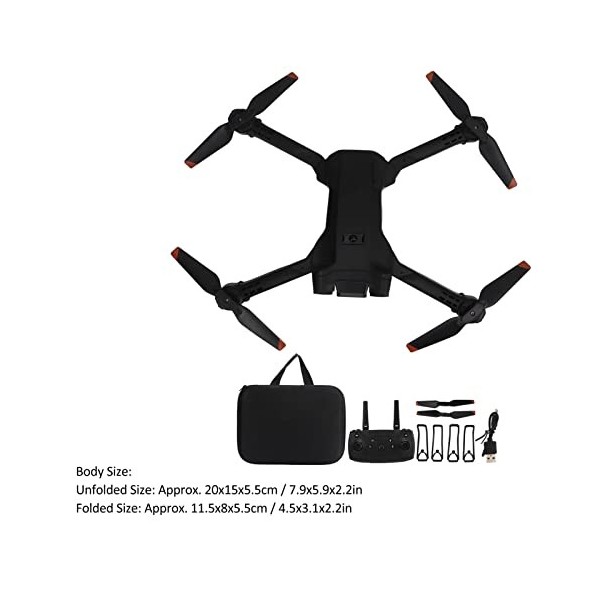 H63 Mini RC Drone Avec Caméra 4K HD, Navigation Facile, Quadrirotor Dévitement Dobstacles Pour la Photographie Aérienne Et 