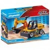 Playmobil City Action 71407 Pelleteuse avec Bras réglable pour Creuser et Pieds dappui, Engin de Chantier pour Les Fans de C