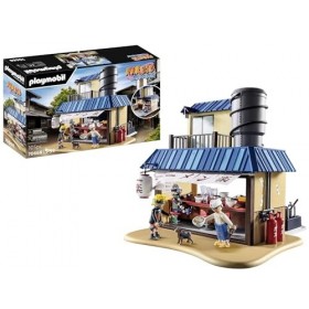 Playmobil 70668 Restaurant Ramen Ichiraku, Univers Naruto Un délicieux Repas au Ramen Shop avec Naruto, Kakashi, Teuchi et Pa