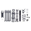 Cadre de Drone, Cadre de Drone de Course 7 Pouces 295 Mm en Fibre de Carbone avec Structure H Quadrotor FPV avec Accessoire d