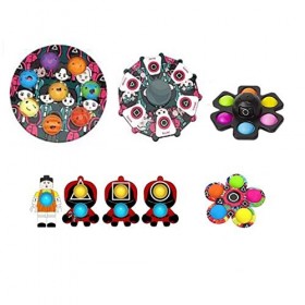 BRAINYTOYS Calamar la télé Fidget Jouets Squid la télé Jeu Fidget Jouets Pousser Bubble Pop Popper Décompression Jouets for e
