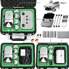 LEKUFEE Étui de Transport pour DJI Mavic Mini 2 Drone et DJI Mavic Mini 2 Drone Accessoires [Non Inclus Mavic Mini Drone, Pas